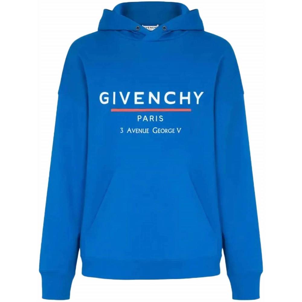 NEW GIVENCHY men's address hoodie in ocean blue - Picture 4 of 8